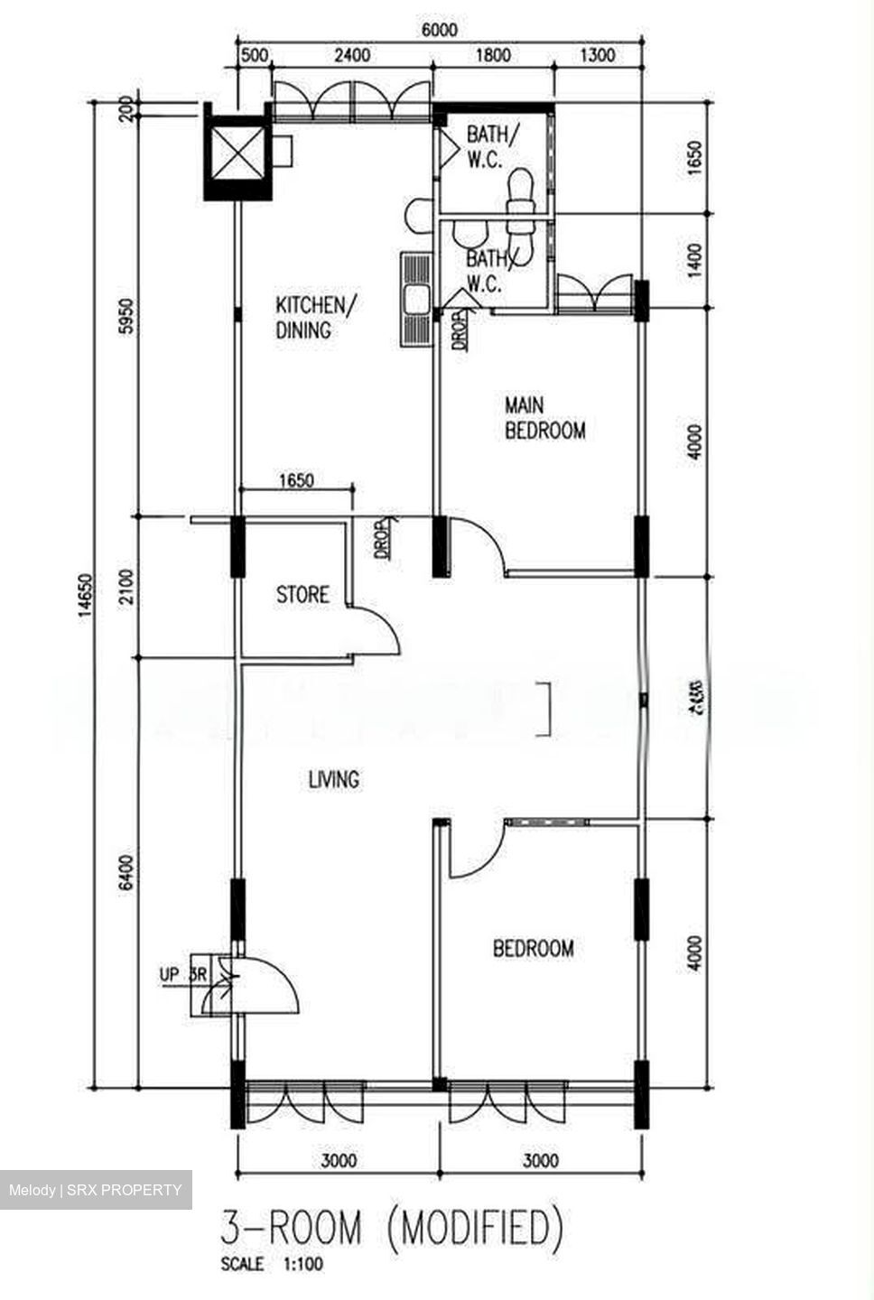 Blk 305 Clementi Avenue 4 (Clementi), HDB 3 Rooms #621220231